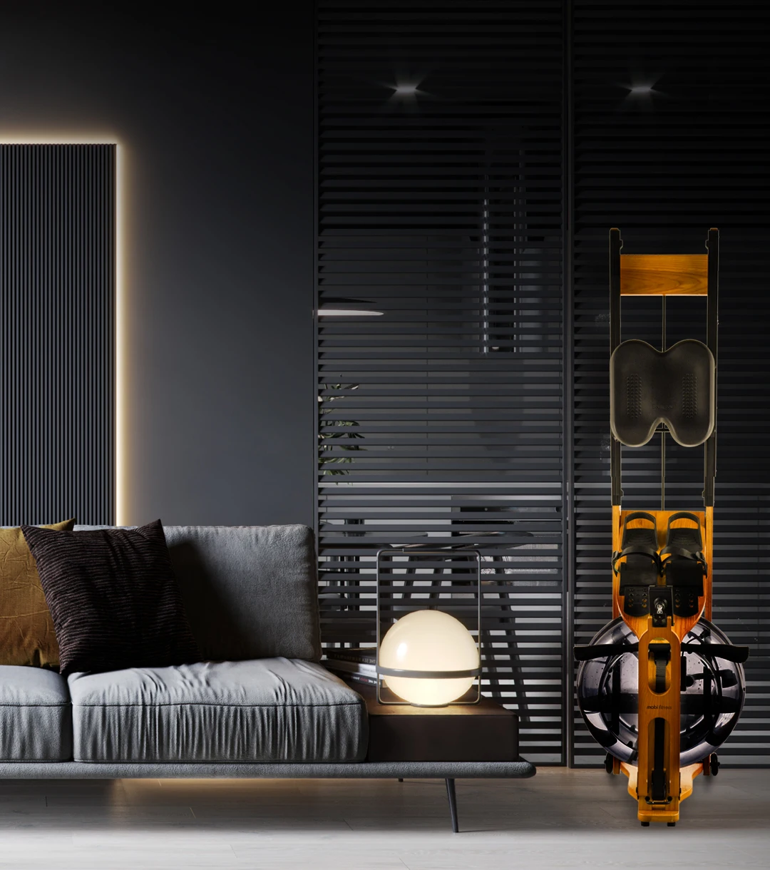 
Mobifitness Customized Logo Best Exercise Classic Rowing Machine 