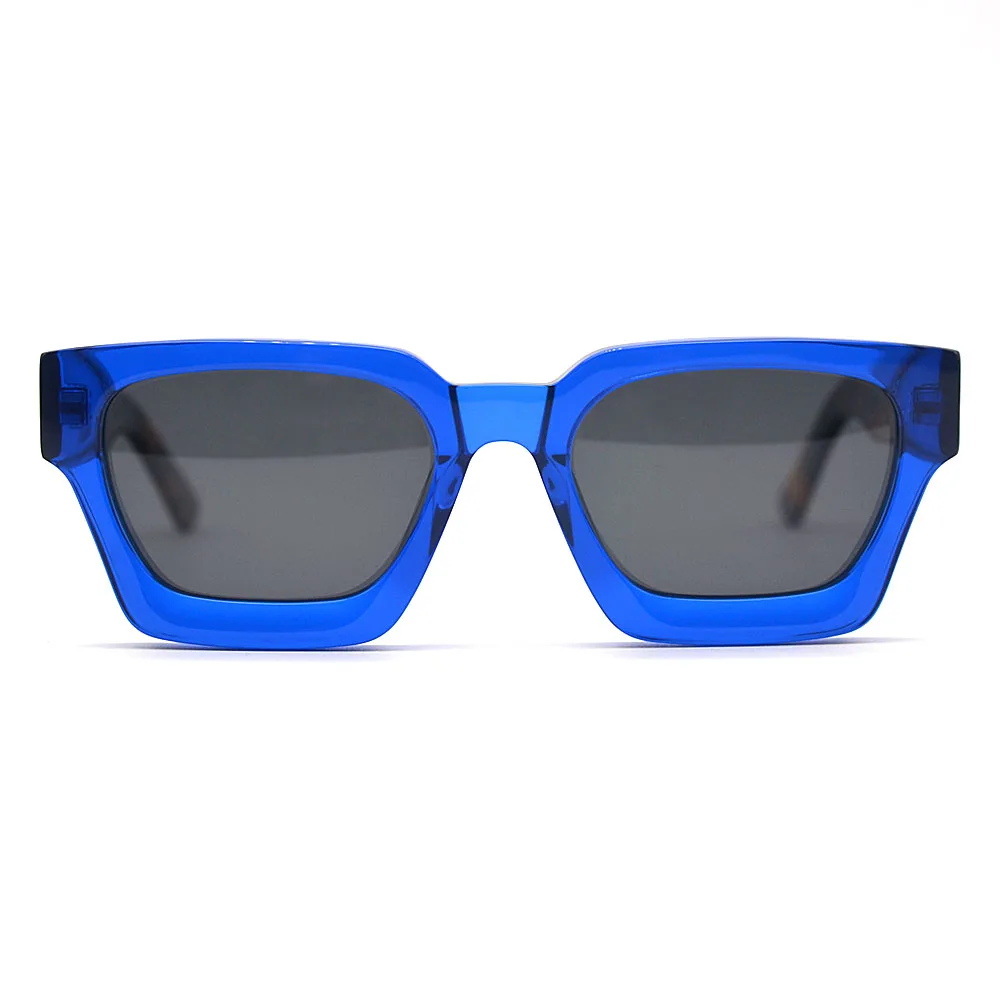 

Sifier fashion blue sun glasses men polarized double layer acetate vintage sunglasses