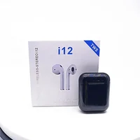 

Real true wireless earbuds ear pods i12 with siri