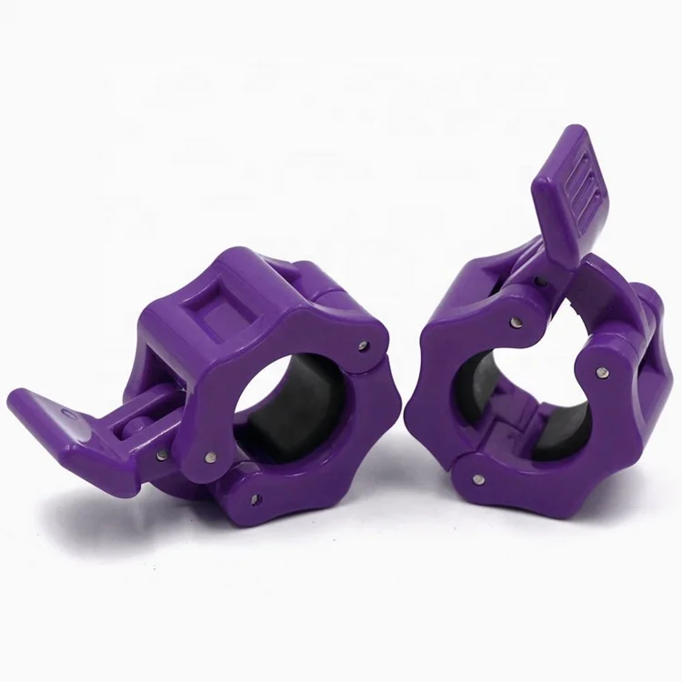 

Wellshow Sport Barbell Quick Release Lock Weight Plates Clamps Collars, Red/purple/black/pink/yellow ect or custom color