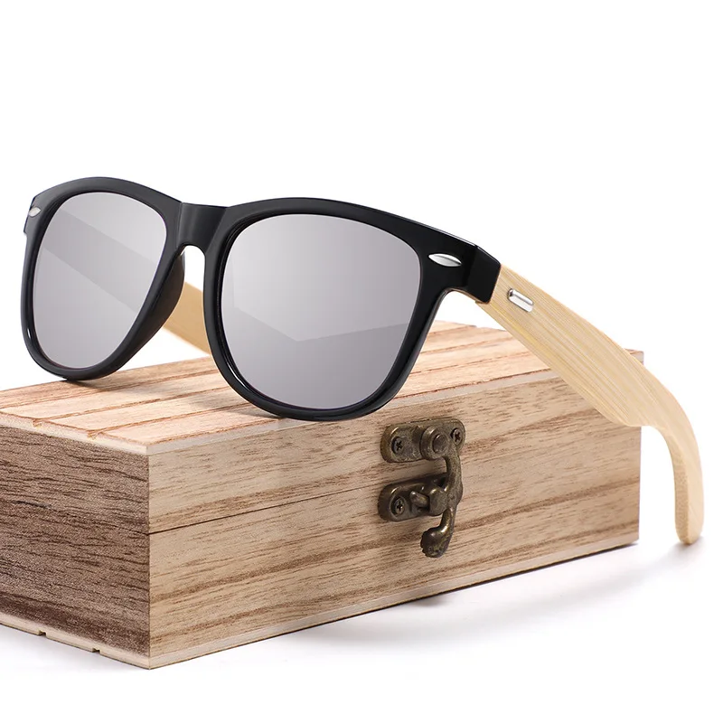 

SKYWAY Wood Sunglasses Mens Trendy Shade Women Bamboo Sun Glasses