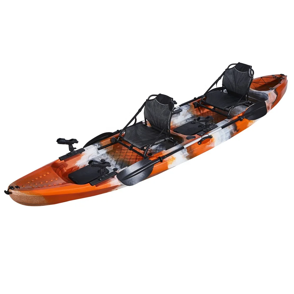 

2020 China OEM wholesale double sea kayak with 2 aluminum frame seats and fish finder, Customers required