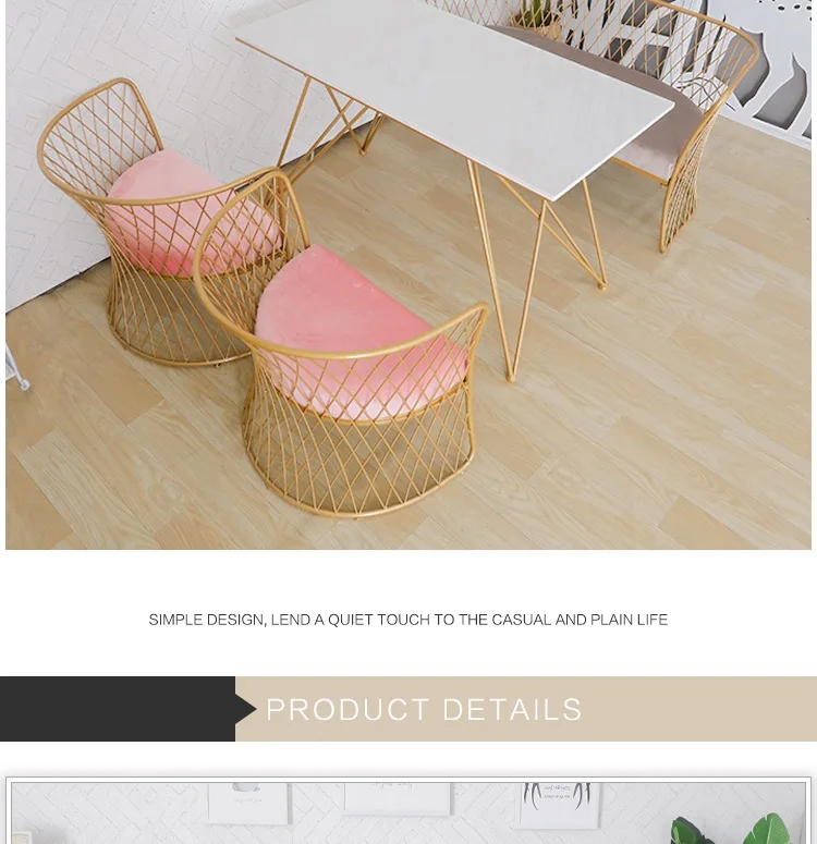 Popular Modern Style Egg Golden Metal Wire Living Room Furniture Sex Chair