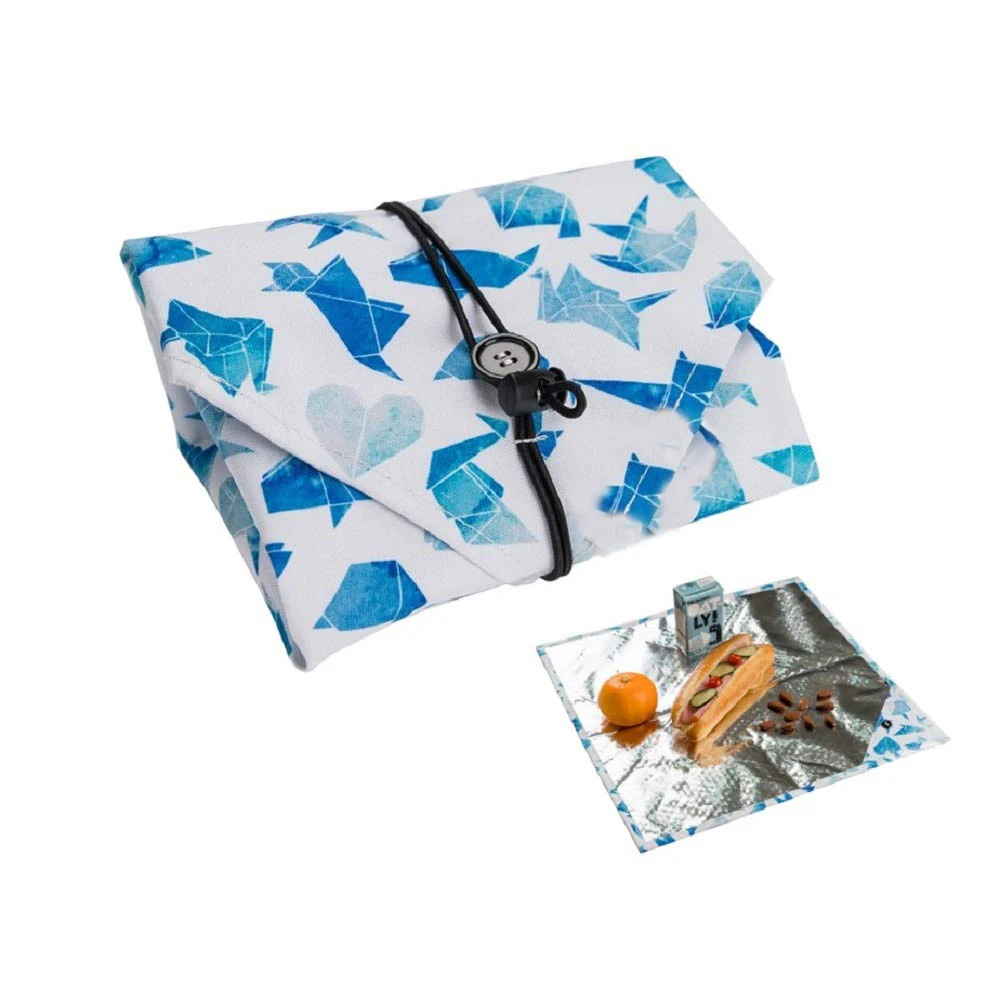 

Insulated Reusable Sandwich & Snack Bags for Lunch Eco Friendly Printed Snack Bags Camping Picnic Pouch
