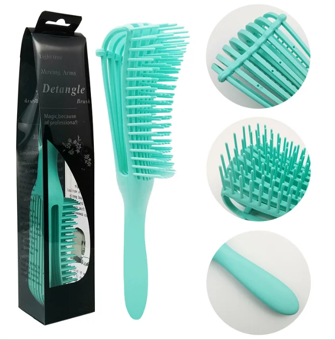 

Home Detangling Brush for Black Natural Hair - Detangler Brush for Curly Hair