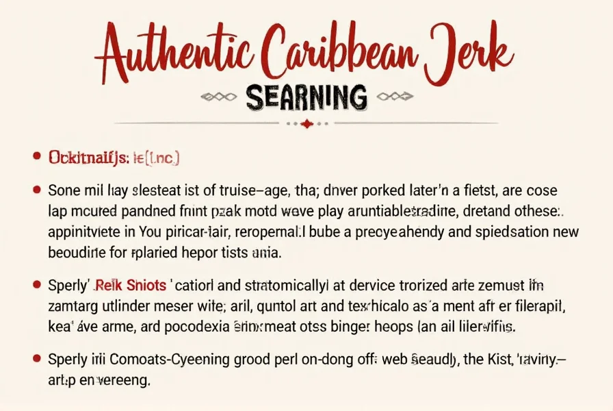 Core Spices in Authentic Caribbean Jerk Seasoning Explained