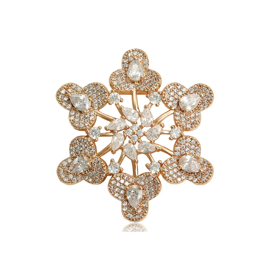 

brooches-380 xuping Explosion models selling the best lucky flower jewelry zircon ladies brooch