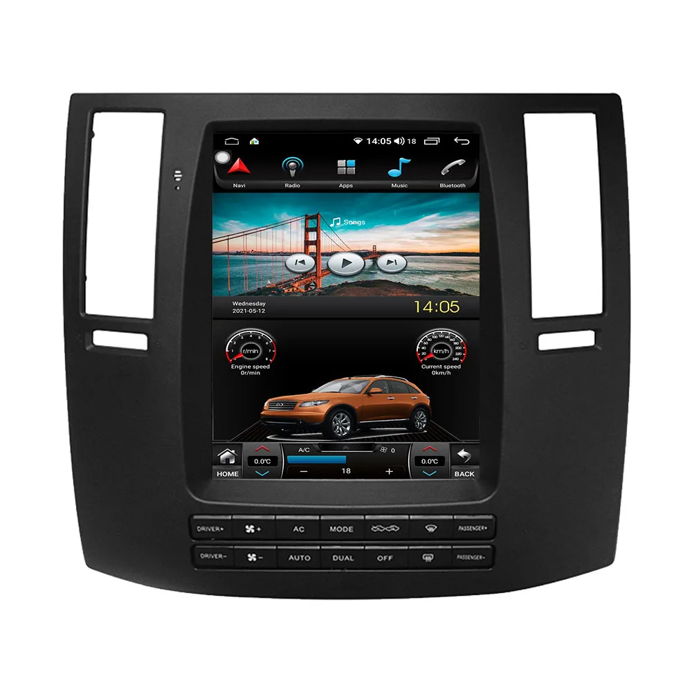 

Android 10.0 Tesla Style for Infiniti FX35 2008 - 2010 Car GPS Navigation Carplay Auto Radio Stereo Multimedia Player Head Unit