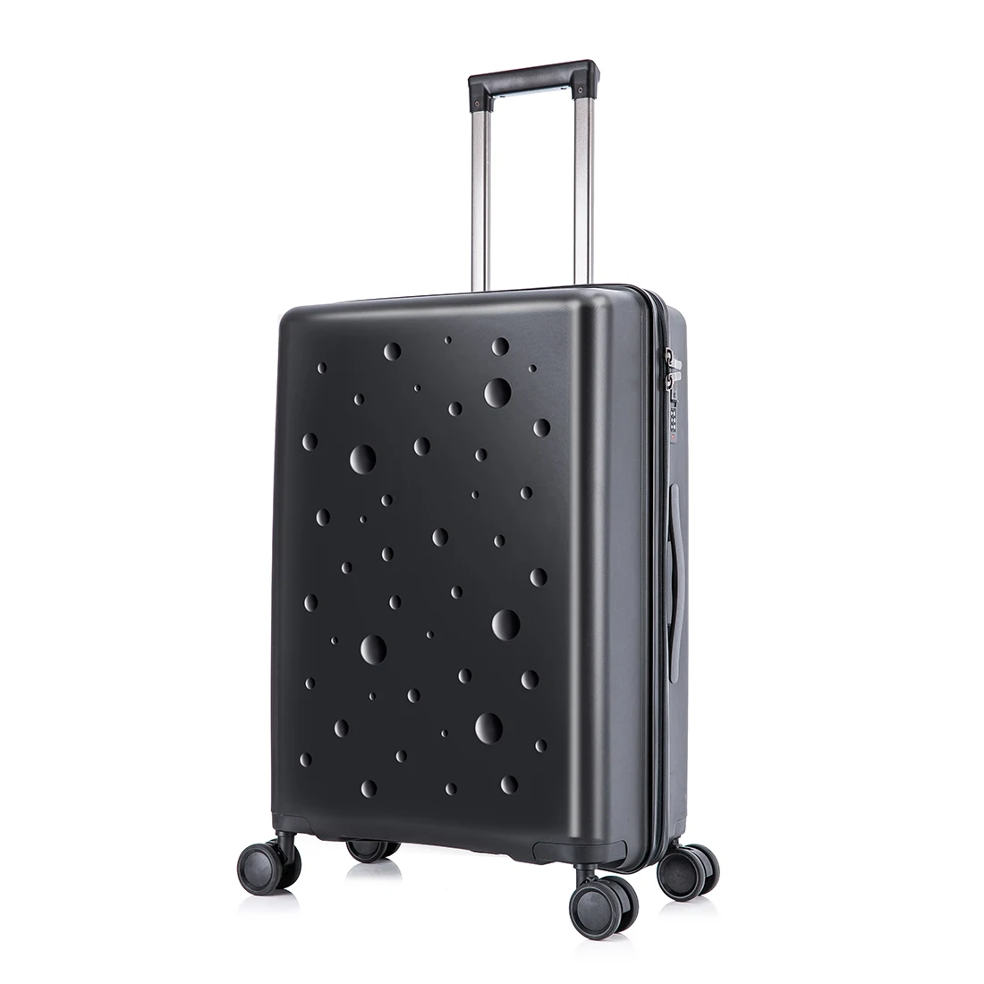 

New PP Material 3 piece Sets Travel Luggage Hard Shell Waterproof Zipper Frame Trolley PP suitcase custom logo