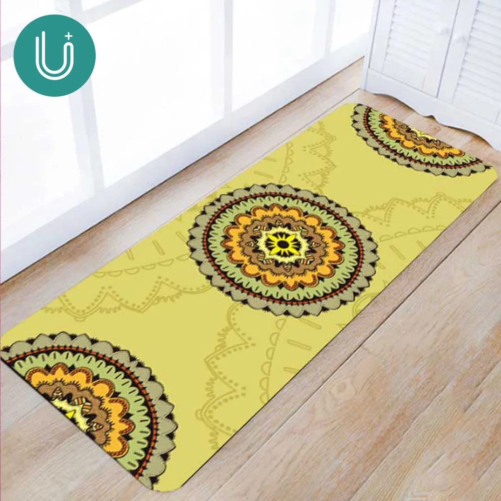 

Non-slip Cool Printing Natural Rubber Suede Folding Yoga Mat