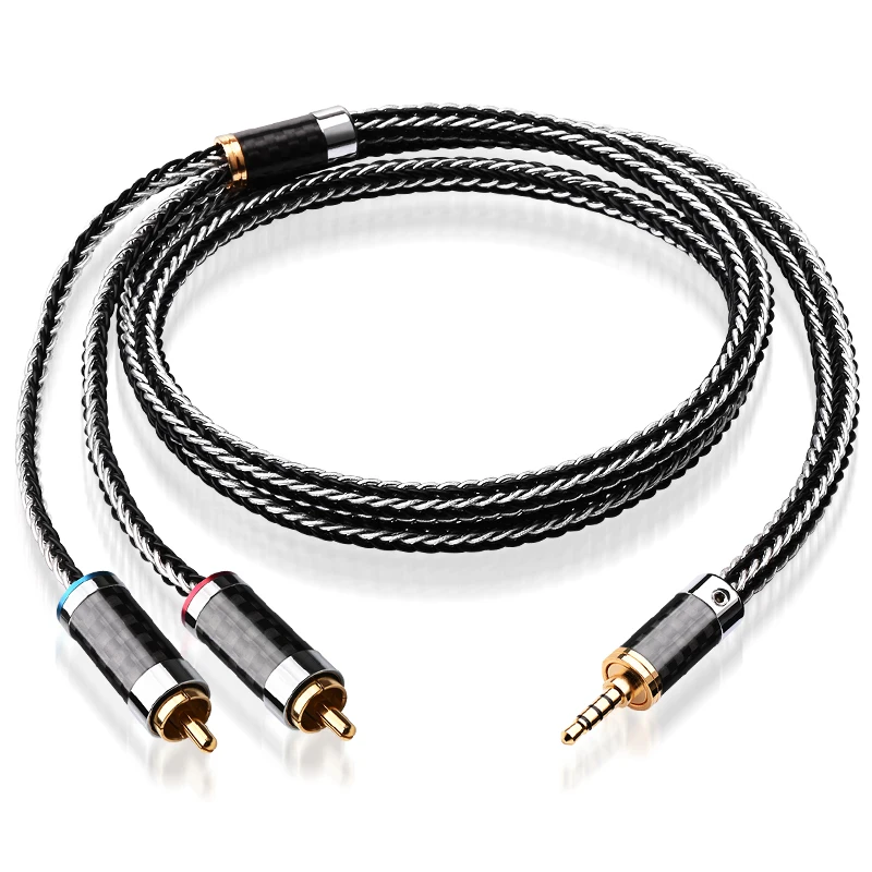 

Hifi 2.5mm to 2 RCA Cable High Quality Silver-plated For AK100II,AK120II,AK240, AK380,AK320,DP-X1