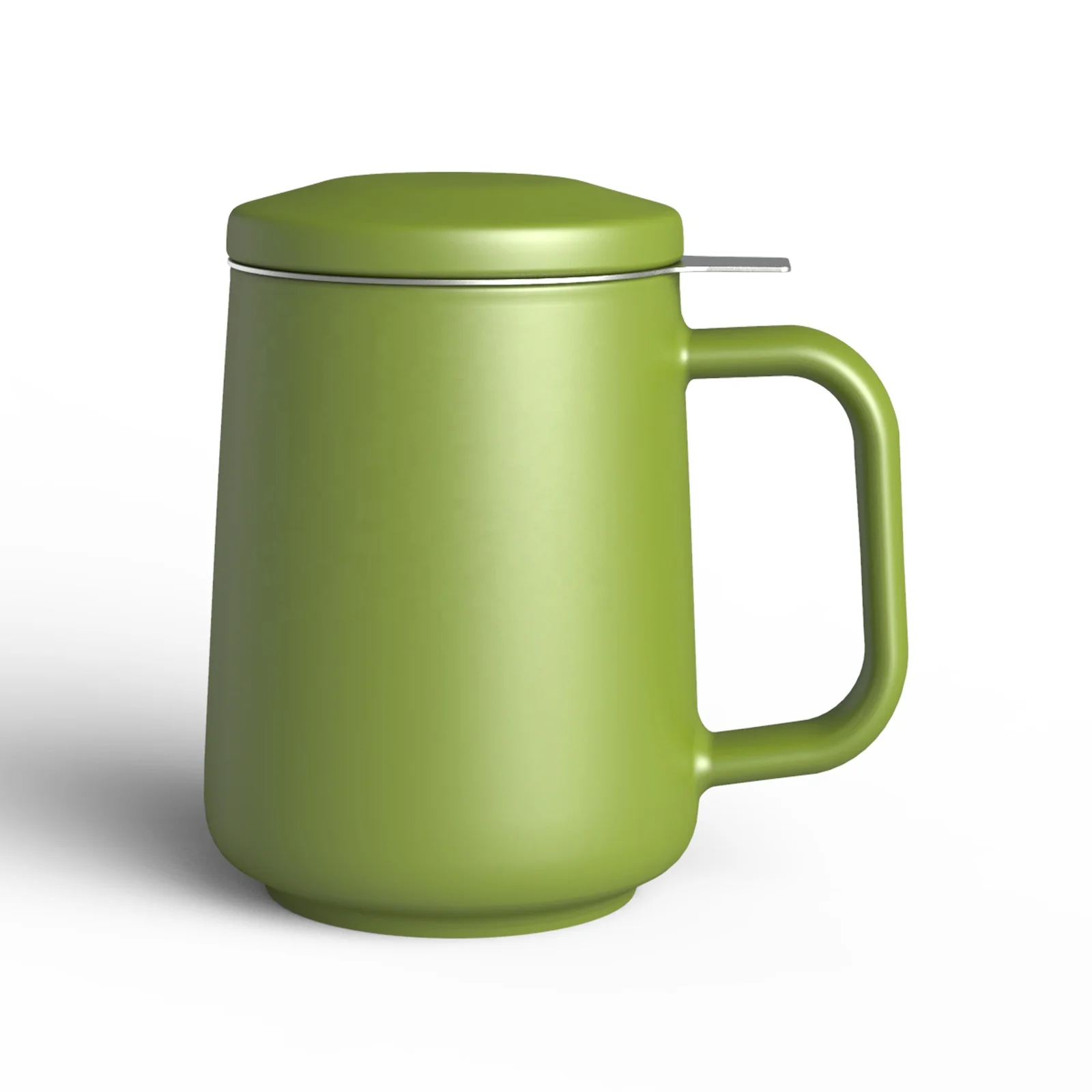 

DHPO tea mugs porcelain with 304SLS infuser luxury ceramic tea mug with lid green tea infuser mugs, Black, white, gray, red, blue, green, yellow