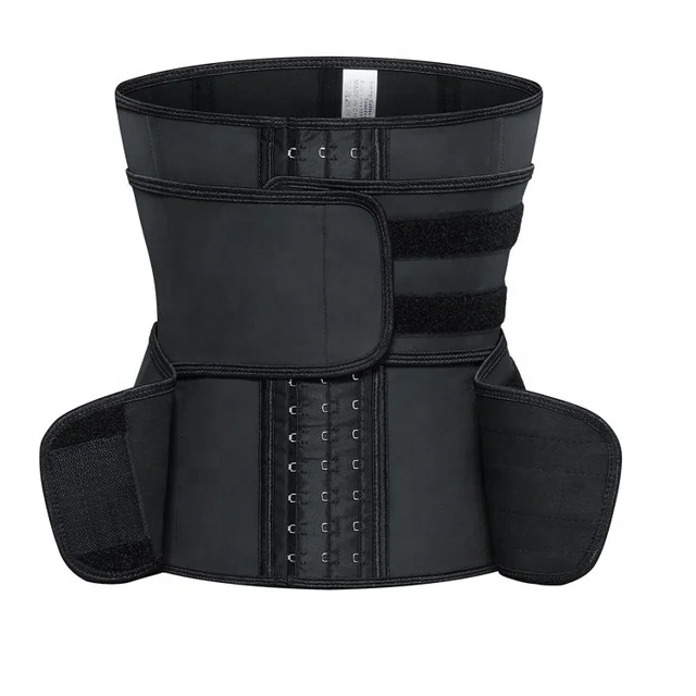 

2020 Fashionable High Elastic Latex Corset Waist Trainer Belt with 9 steel bones