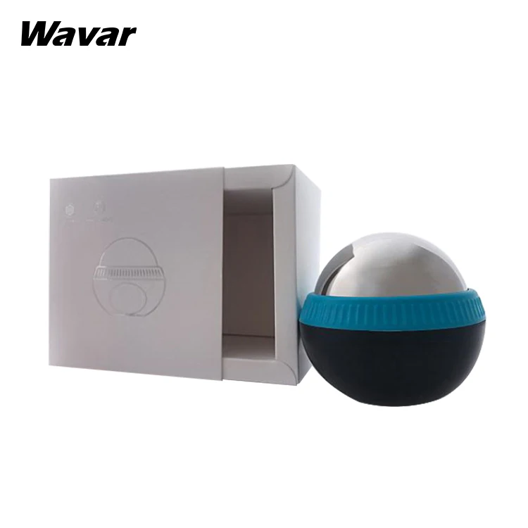 

Custom logo stainless steel massage ball cryoball cold massage roller Ice Therapy Relief Cryo ball, Silver