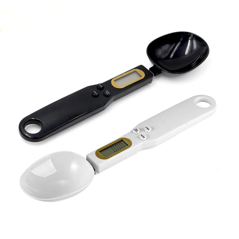 

Factory Price 500g Plastic ABS Home Digital Kitchen Food Spoon Scale, White