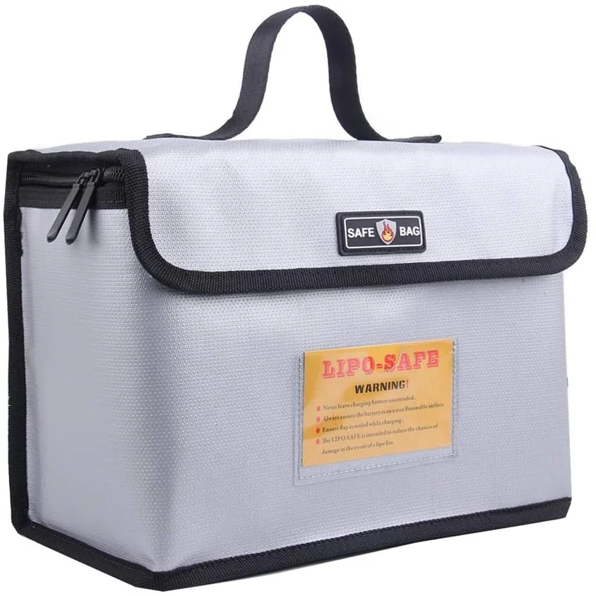 

Water Resistant Explosionproof Storage Bag Fireproof Lipo Battery Safe Bag