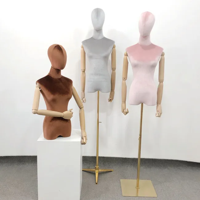 

Women Normal Upper-Body Stand female mannequin scarf display half -body female torso head mannequin