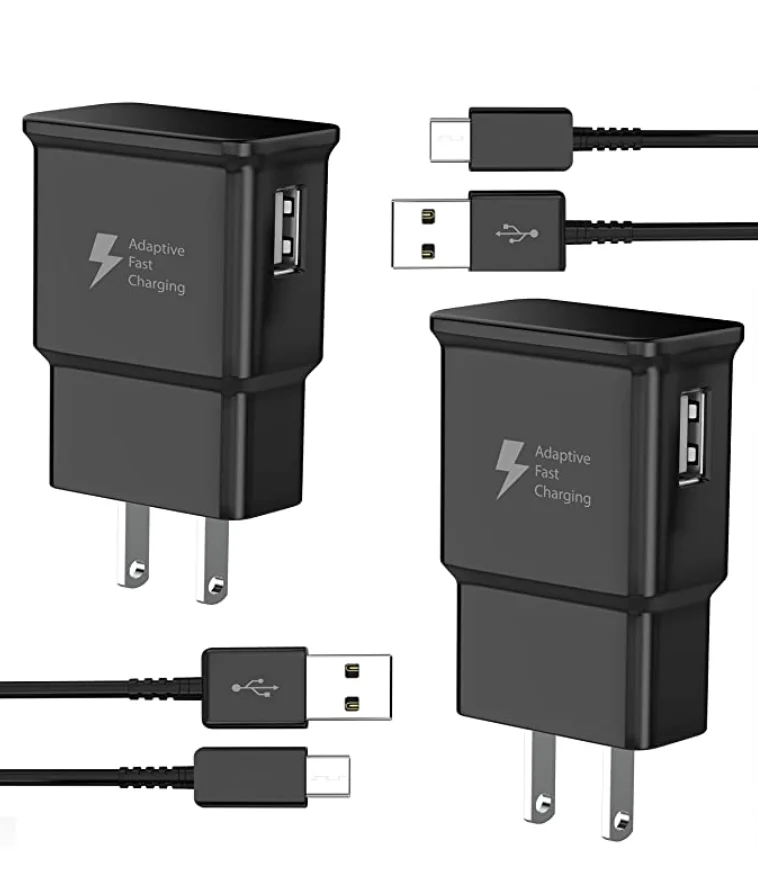 

EU UK US plug Original Android charger 2A USB wall charger for Samsung Galaxy S10 8 7 USB fast charge cellphone quick charger, Black white
