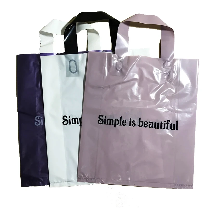 Wholesale Supermarket Handle Clear Plastic Bag With Your Logo Buy