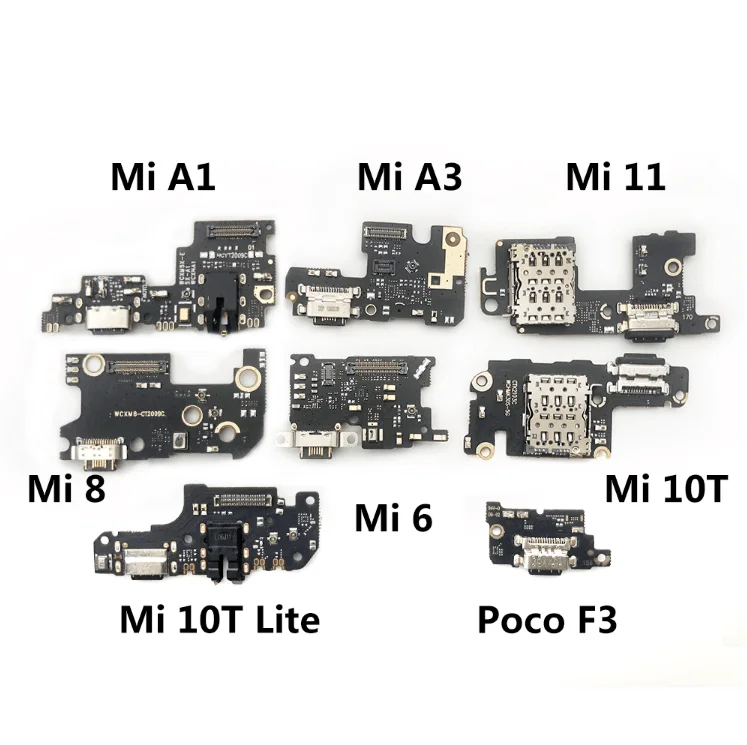 

New USB Charger Charging Port Flex Cable Dock Connector For Xiaomi Mi 11 Pro 10T 10 9 8 Se A1 A2 Lite A3 Cellphone Repair Parts
