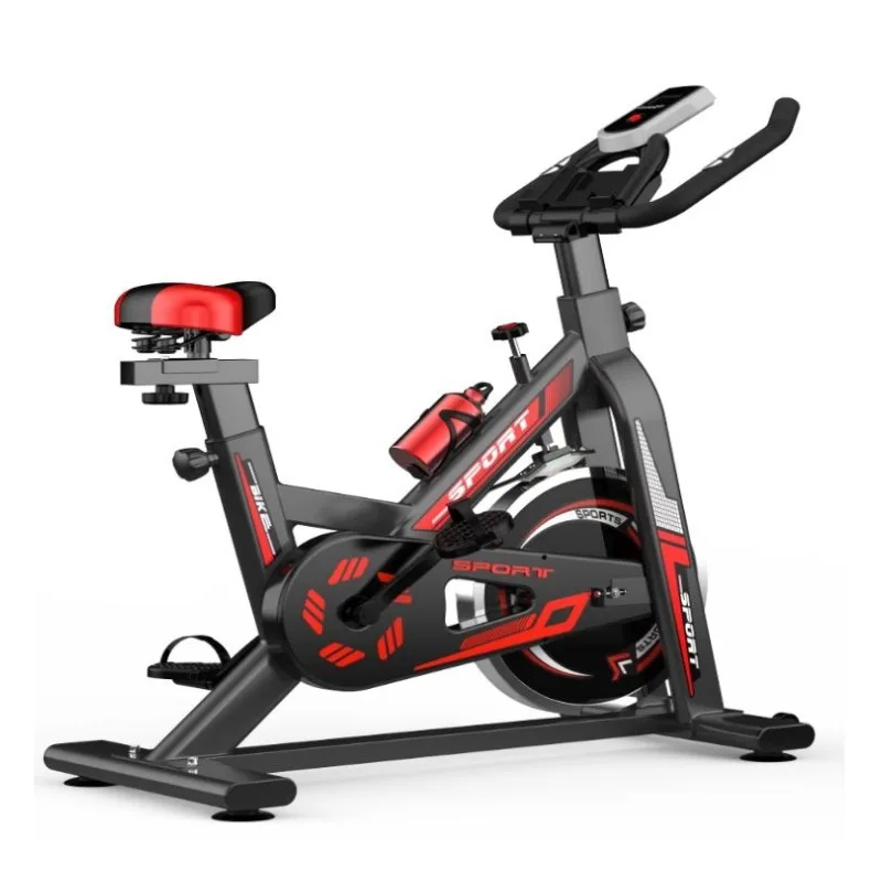 

Commercial Professional Indoor Monitor Cycling Magnetic Bikes Gym Equipment Custom Logo Flywheel Exercise Screen Spinning Bike, White/red