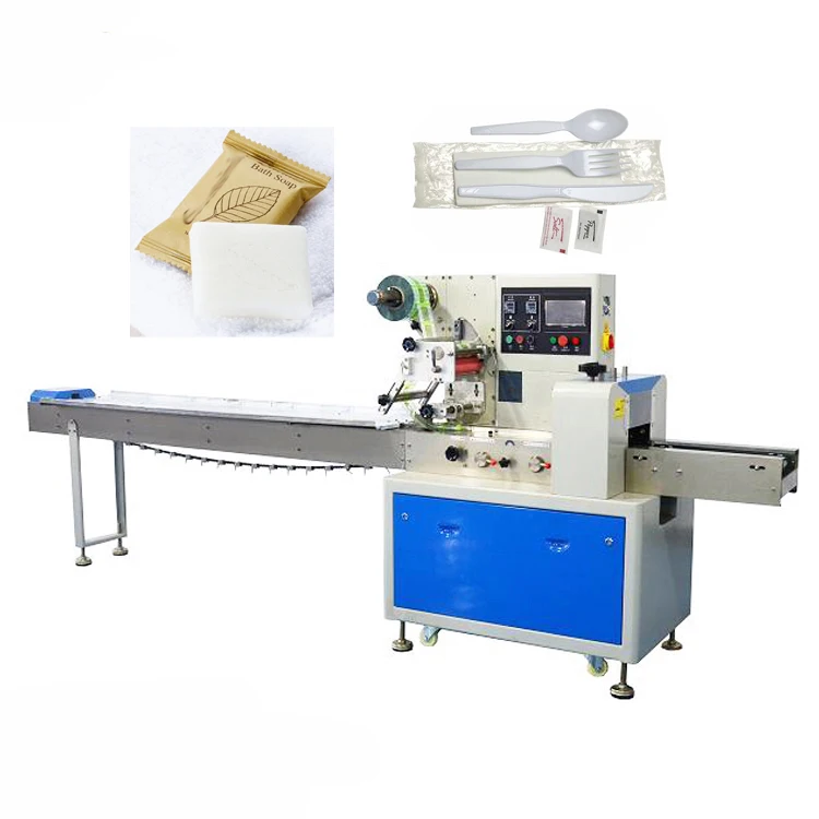 
Horizontal biscuit cracker flow wrapping packaging machine manufacturers packing machine for chocolate cheese bread 