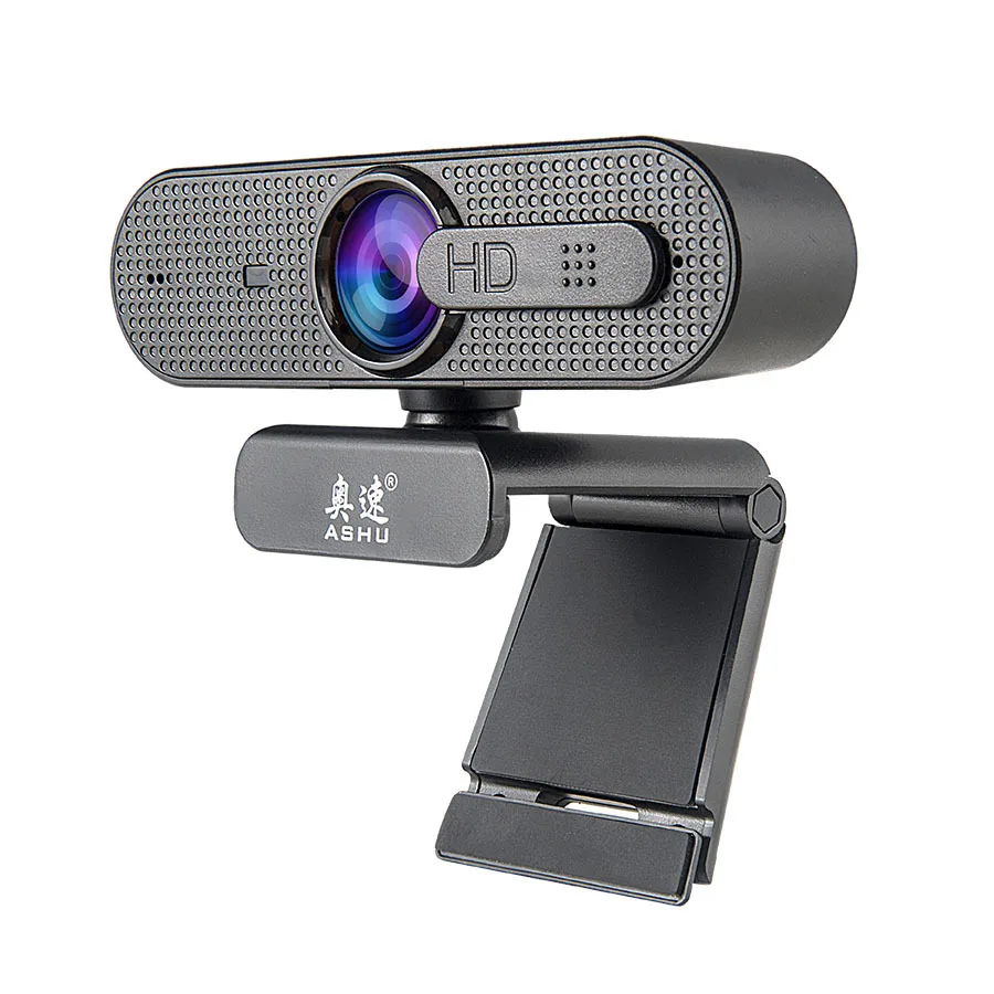 

ASHU H606 full hd webcam 1080P webcam 30fps HD camera auto focus With LED lens cover for PC