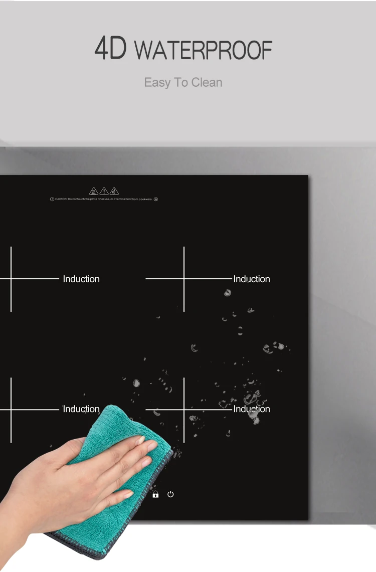 Electrical Multicooker Four Burners Indection Cooker Built In Hot Pot