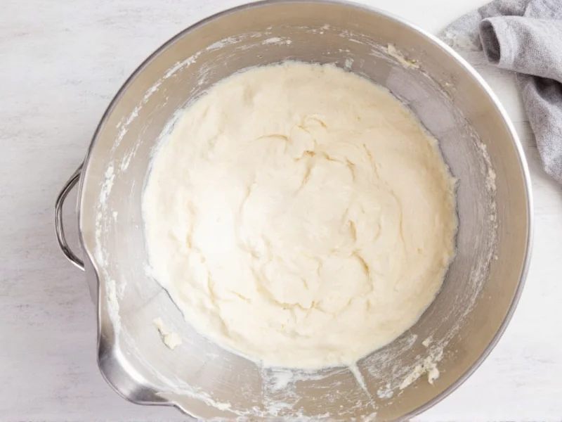 Step-by-step homemade icing preparation in bowl