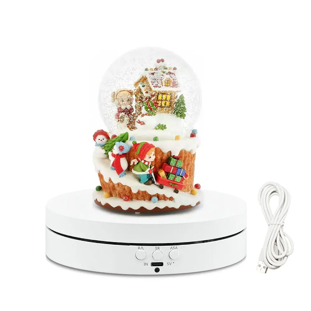 15.5cm/10kg/22lbs 360 Degree Turntable Rotating Display Stand Electric Turntable Photography Turntable Product Display Stand