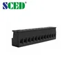spring pluggable type housing terminal block 5.08mm black female connector