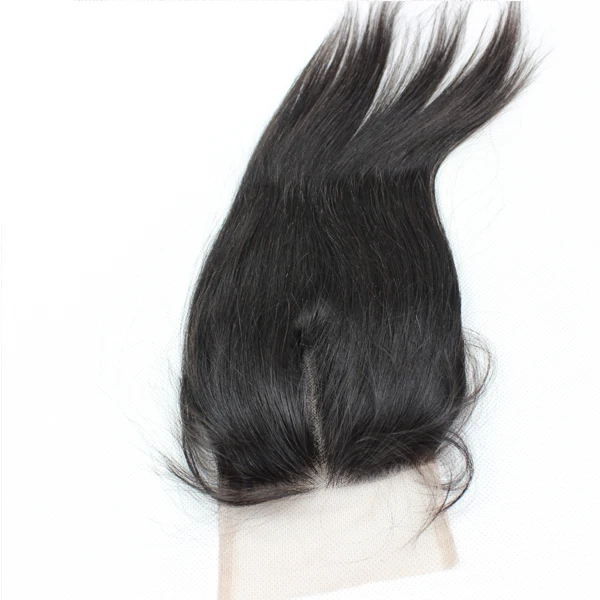

high quality 5x5 closure brazilian cuticle aligned hair transparent lace, Any color is available