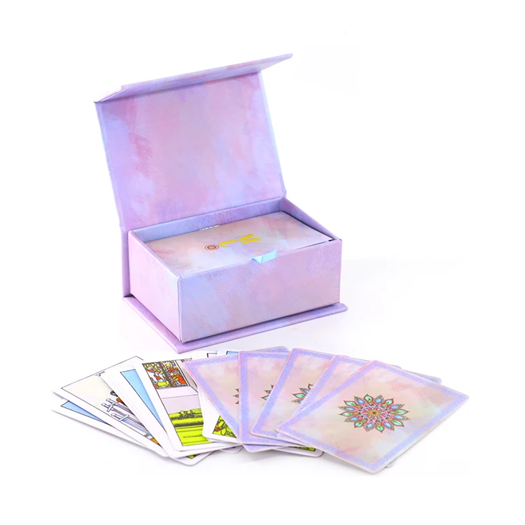 

custom top quality tarot cards and booklet printing custom tarot deck and magnet box, Cmyk