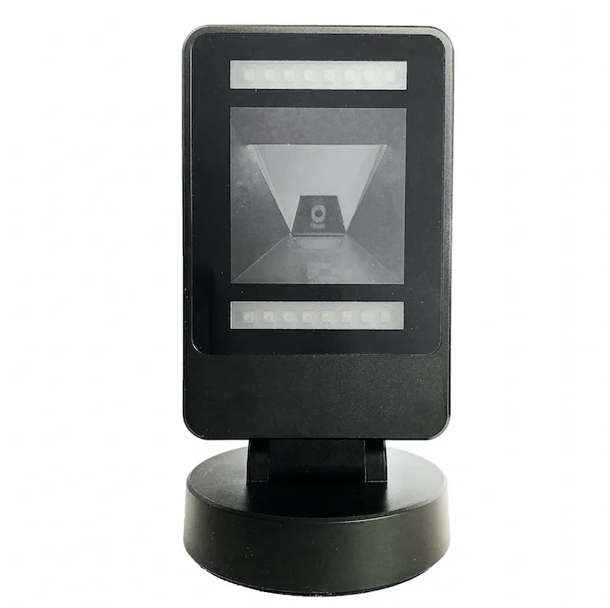 

GS1 Fast Reading Automotic Sensing Handsfree 2D Desktop Table Barcode Scanner Supermarket Barcode Reader, Black