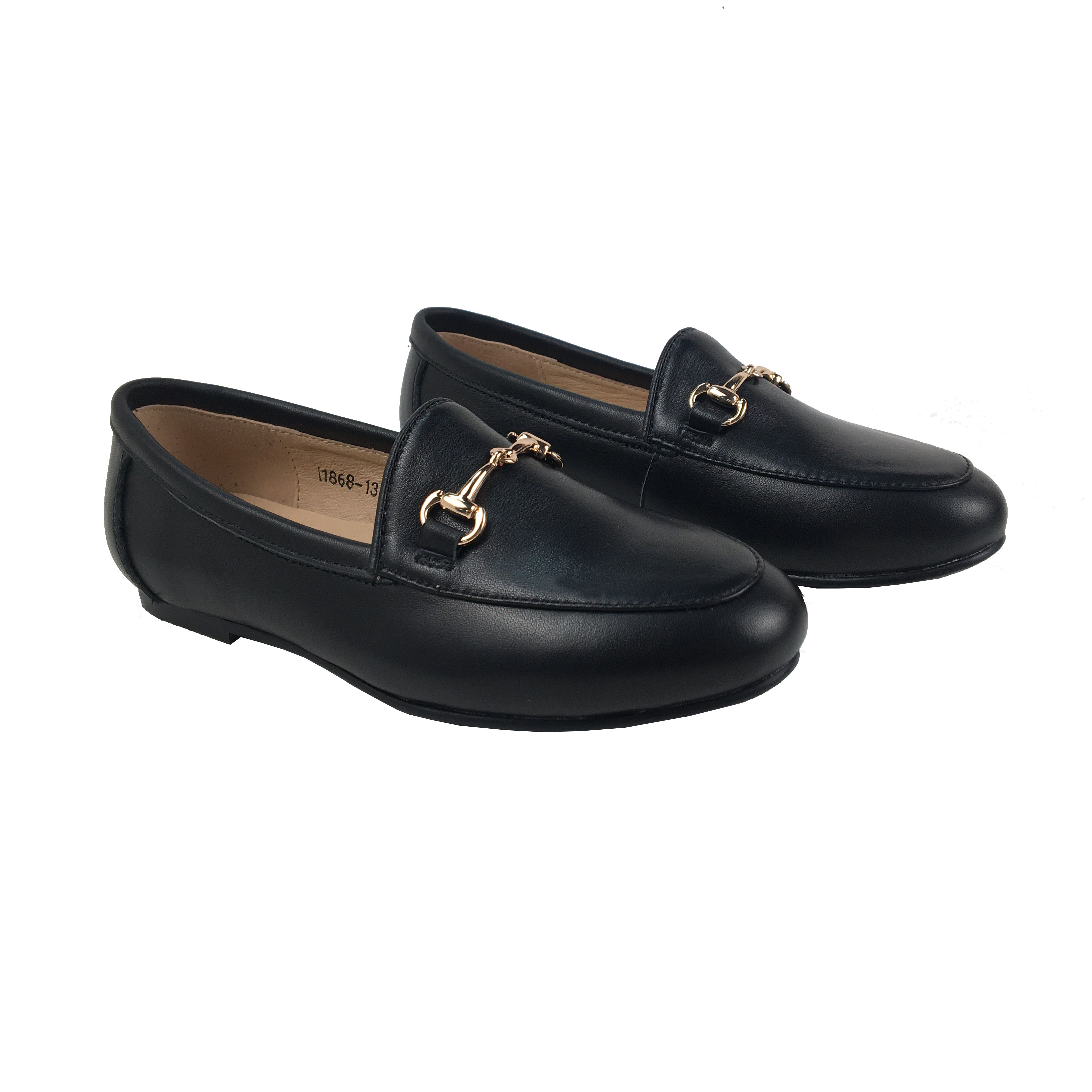 

2021New High Quality Children's Casual Shoes Black leather Student school shoes Premium soft rubber sole Non-slip