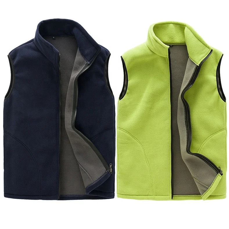 

Wholesale mens bonded polar fleece vest, micro fleece vest gilet waistcoat for men