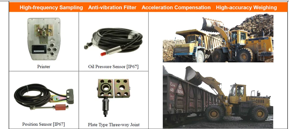 RS232 Shovel Wheel Loader Weigher - 400hz Weighing System