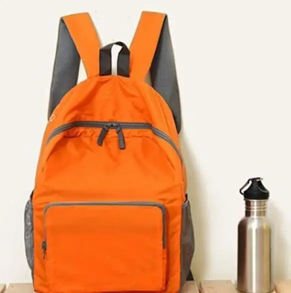 

solid oxford backpack for travel foldable easy to carry