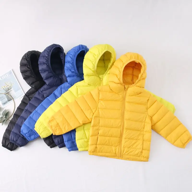 

New arrival luxury healthy white duck down jacket multicolor lightweight windproof down jacket for children, 10 colors, as shown