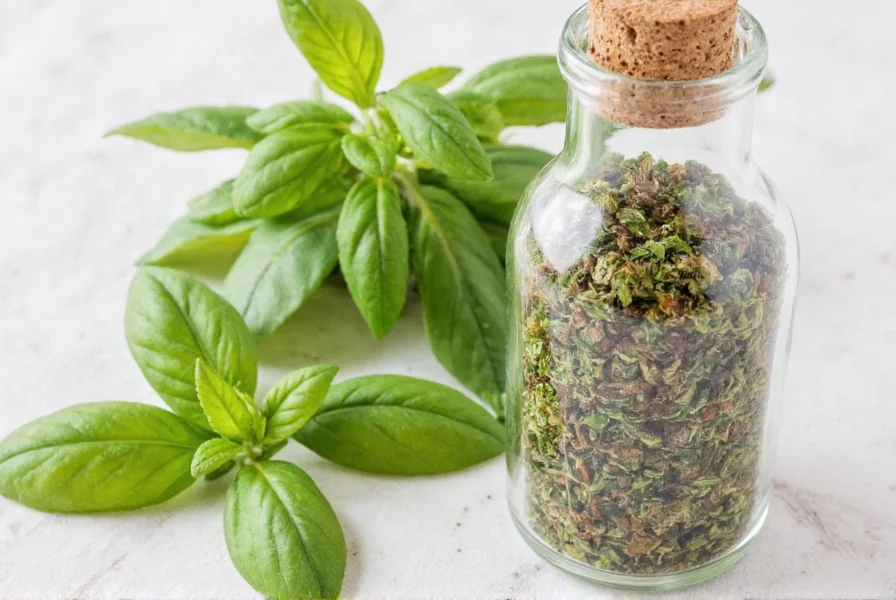 Dried basil packets
