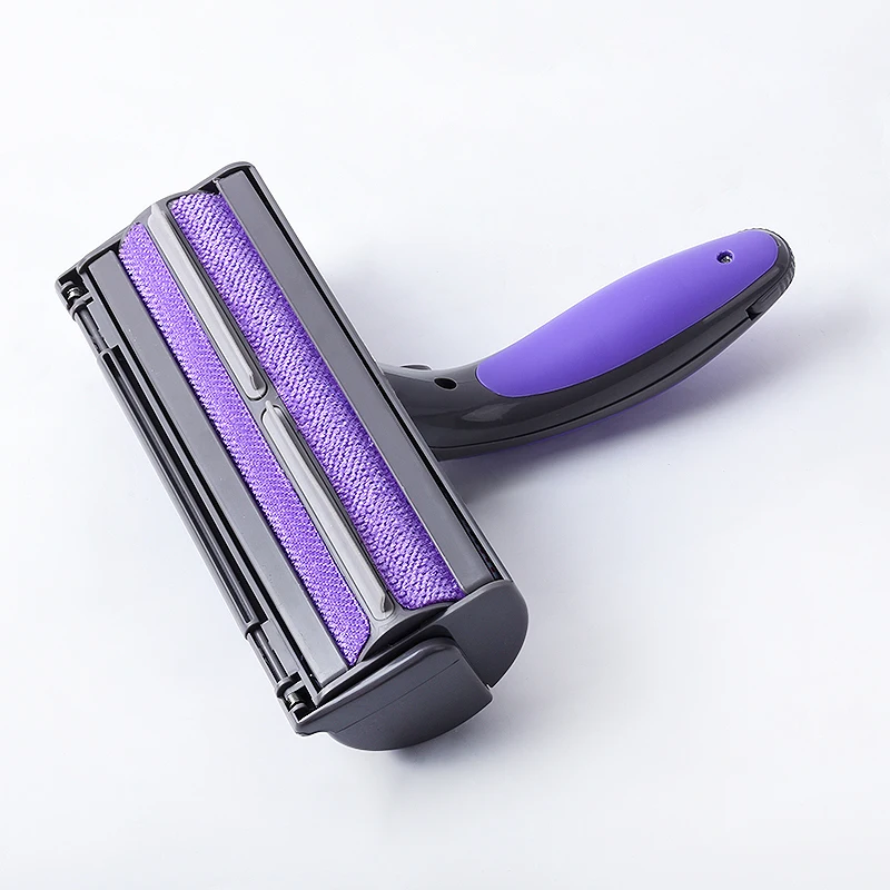 

Pet Hair Remover Roller - Dog & Cat Fur Remover with Self-Cleaning Base - Electric Animal Hair Removal Tool, Purple