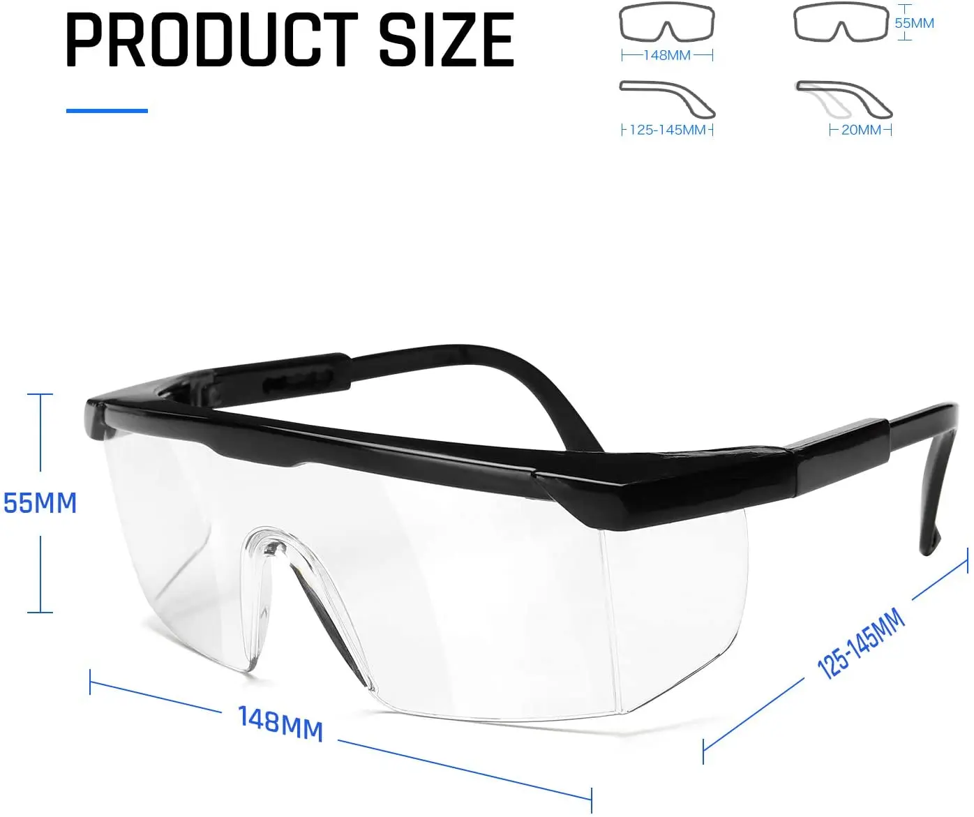 Ant5 Ce En166 Ansi Z87 1 Safety Glasses Construction Workplace Eyes Protective Safety Glasses