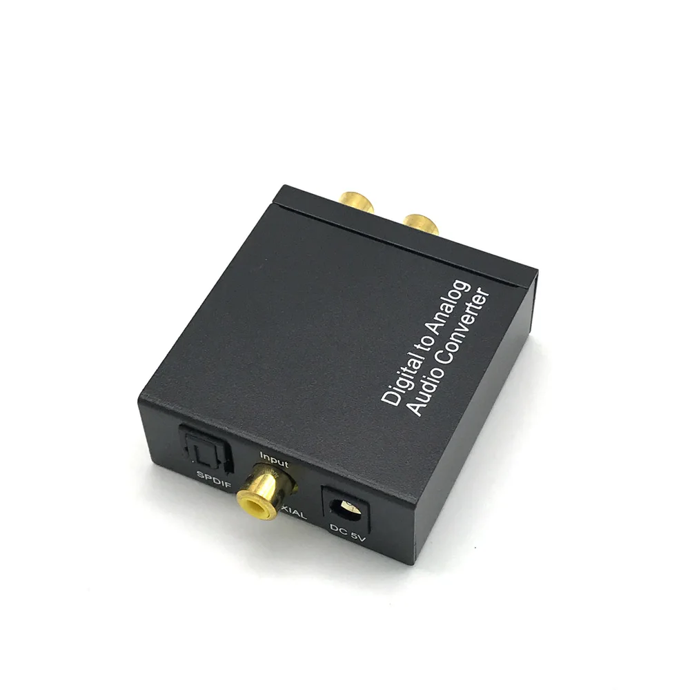 

3.5 Mm Jack Coaxial Audio Decoder Amplifier Fiber Optic Digital To Analog Audio Aux Rca L / R Converter spdif Digital