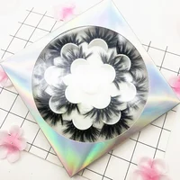 

Wholesale pravite label flower tray real 3d Mink lashes and custom flower tray book box