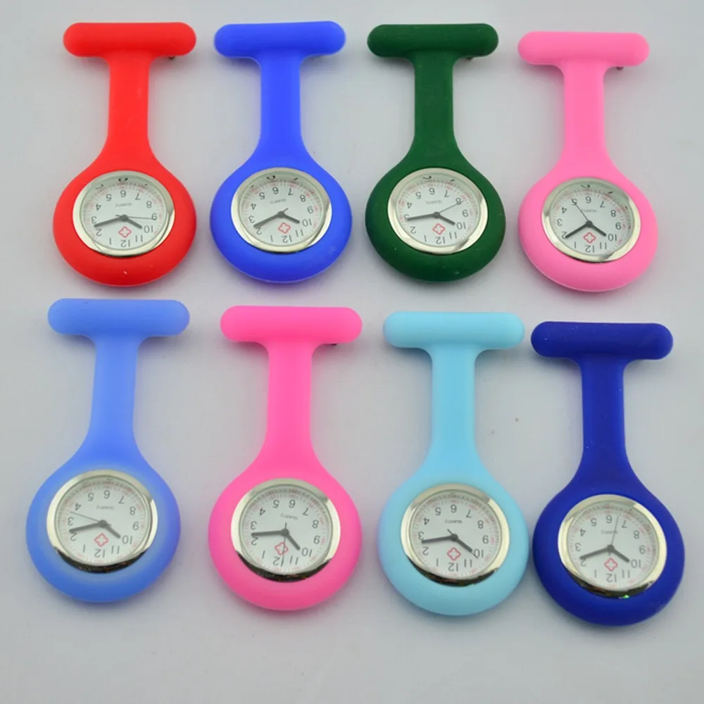 

Wholesale Health Medical Promotional Watch Clip Brooch Breast Nurse Relojes Hombre Breast Watch, 15 type