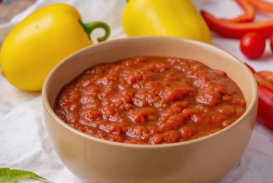 Cooking Pepper Relish Mixture