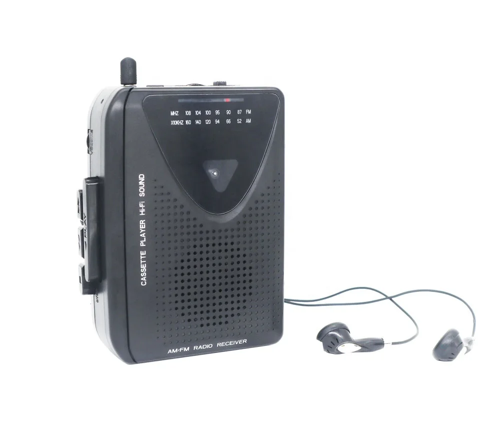 

Cassette Recorder Player fashion Recorder Player with am fm radio walkman transparent cassette player, Black or customized