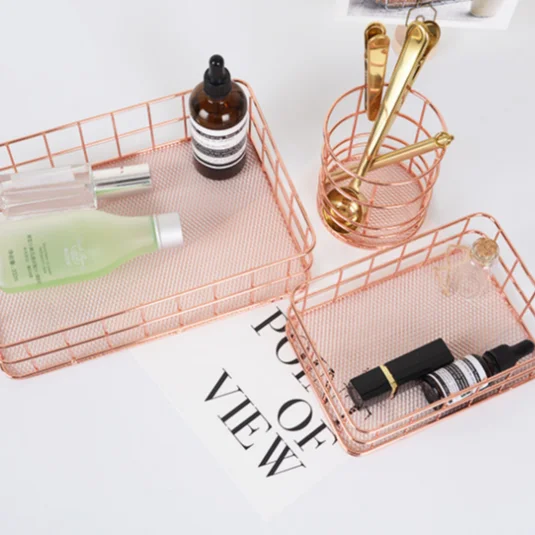 

Luxury Metal Mesh pen pencil holder pen pencil holder New design stationery table top