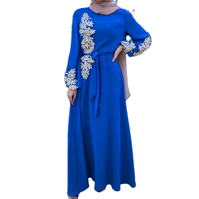 

Personalized Design Dubai Kaftan Saudi Abayas Luxury Embroidery Long Muslim Dress Abaya