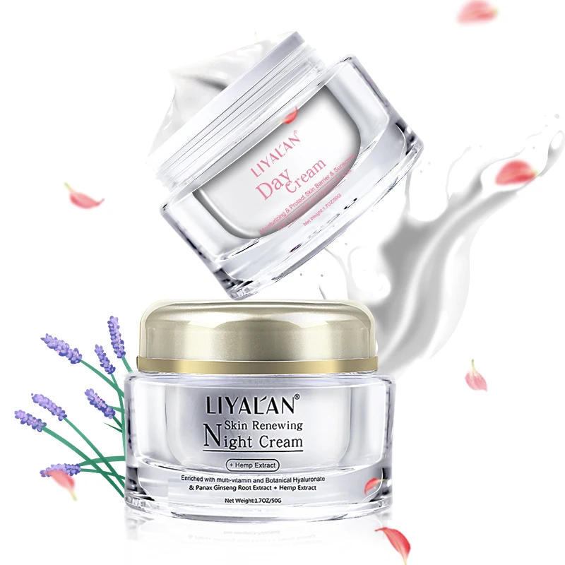 

LIYALAN 2020 Private Label Face Care Moisturizing whitening repair day & night cream